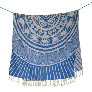 Salt Rag Beach Towel - "Blue Island Rag" [Sand Free Turkish Beach Towel]